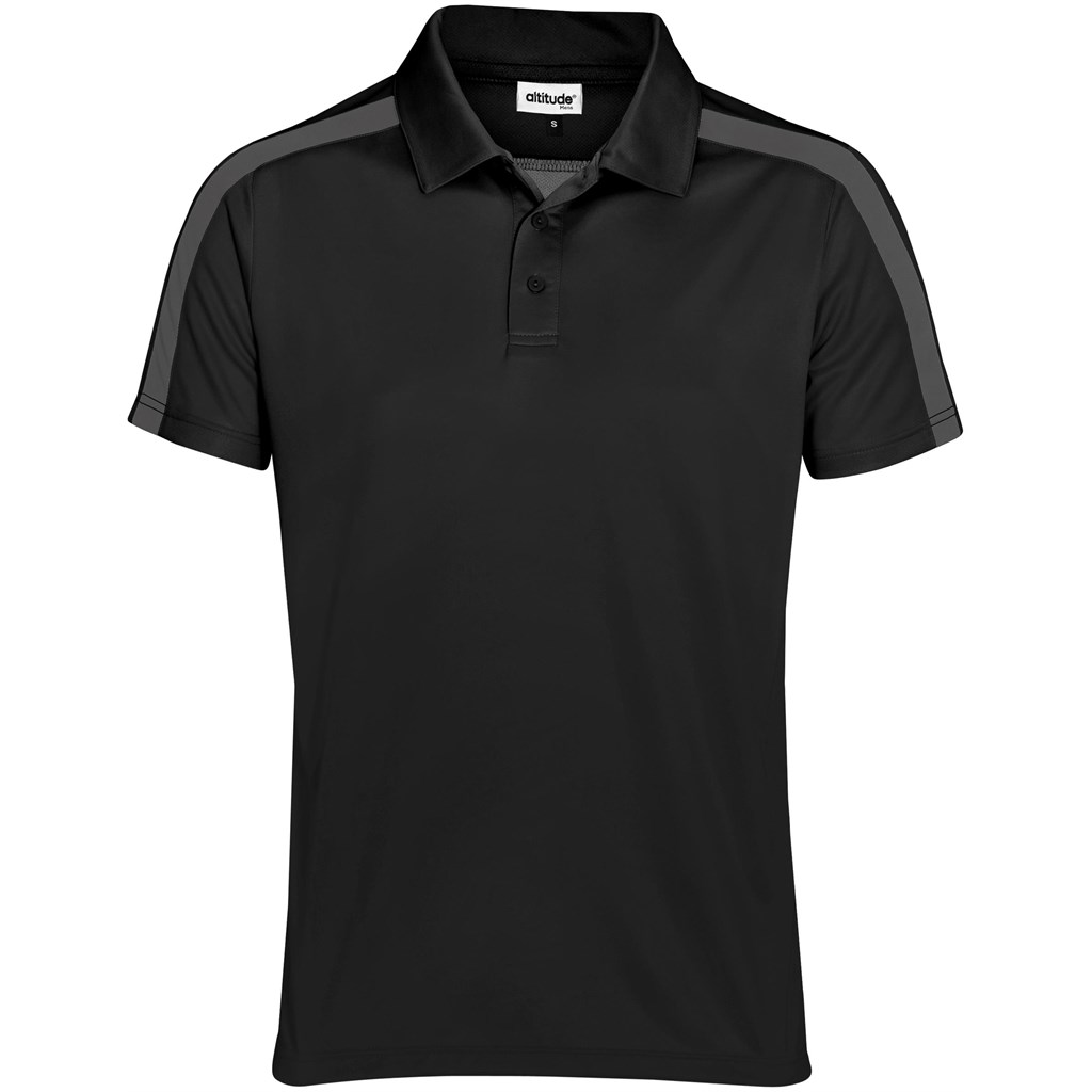 Mens Nautilus Golf Shirt - Black