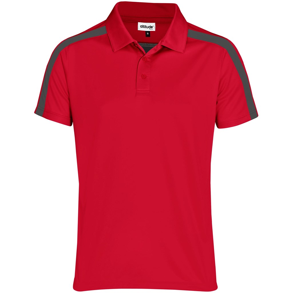 Mens Nautilus Golf Shirt - Red