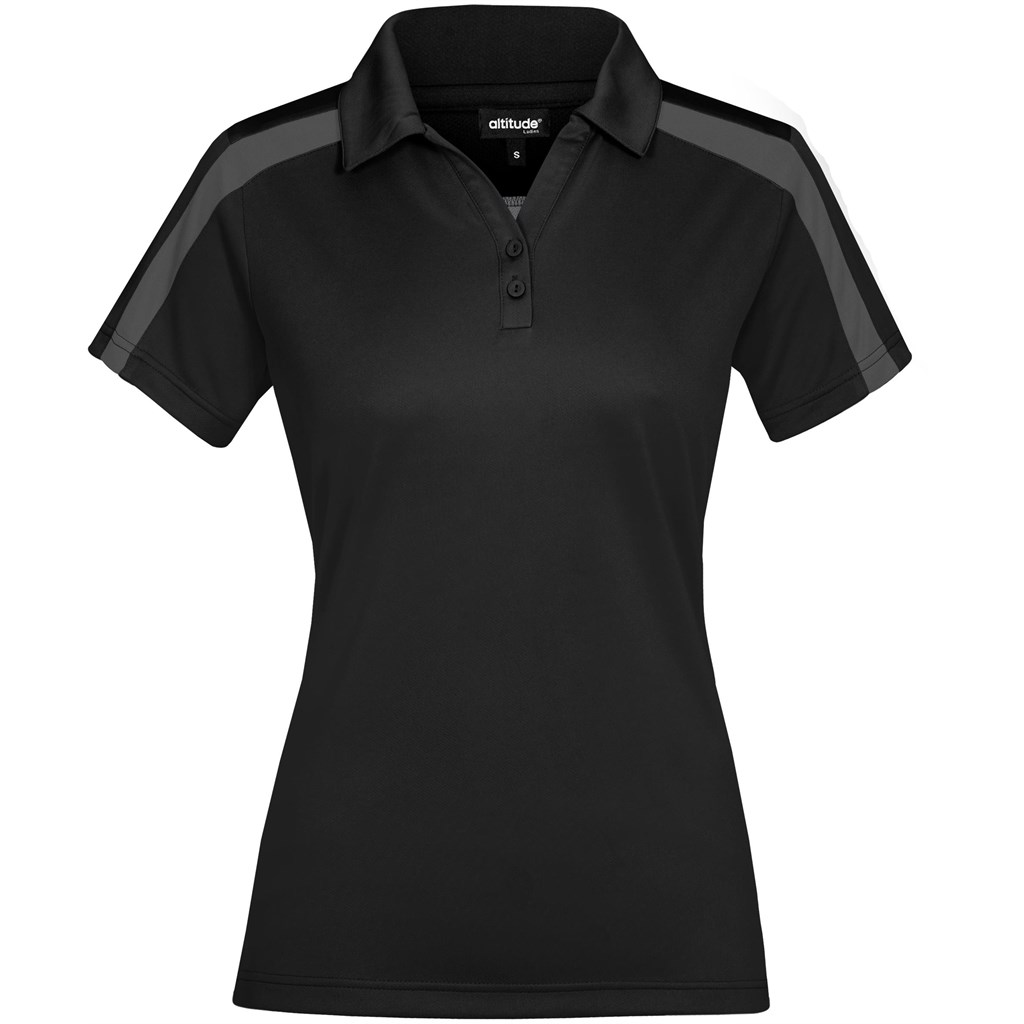 Ladies Nautilus Golf Shirt - Black