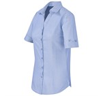 Ladies Short Sleeve Northampton Shirt Sky Blue