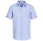 Mens Short Sleeve Northampton Shirt Sky Blue