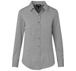 Ladies Long Sleeve Nottingham Shirt Grey