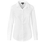 Ladies Long Sleeve Nottingham Shirt White