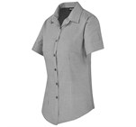 Ladies Short Sleeve Nottingham Shirt Grey