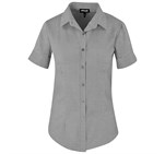 Ladies Short Sleeve Nottingham Shirt Grey