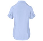 Ladies Short Sleeve Nottingham Shirt Sky Blue