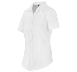 Ladies Short Sleeve Nottingham Shirt White