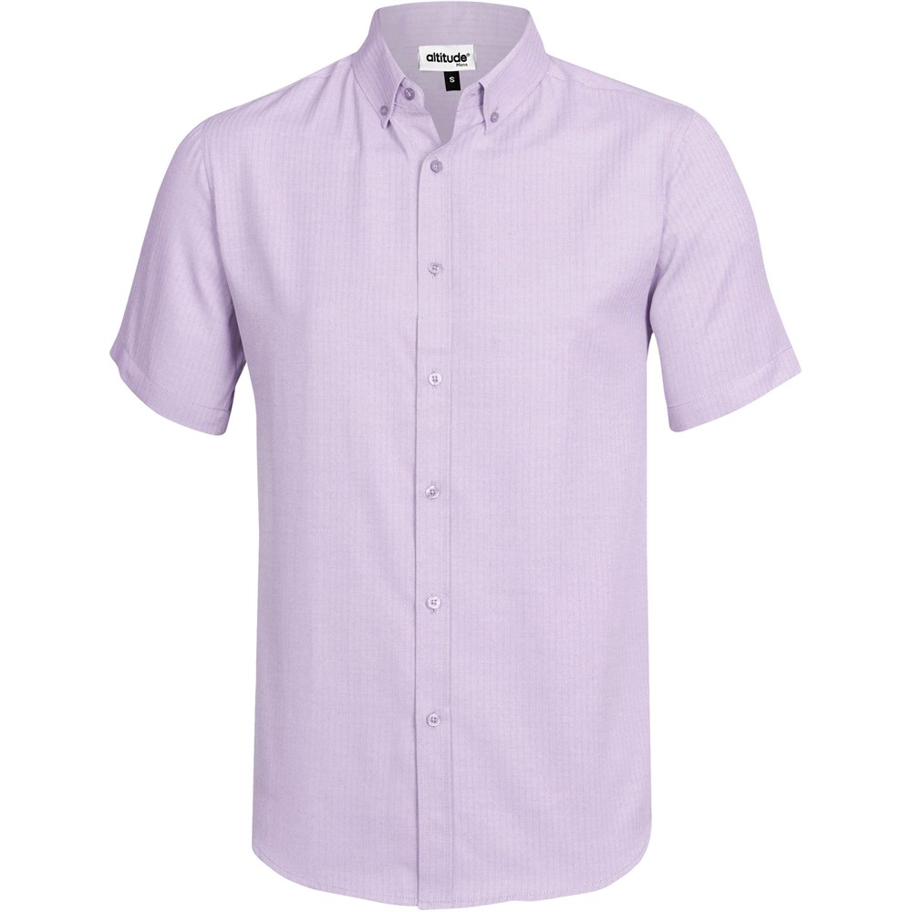 Mens Short Sleeve Nottingham Shirt - Purple