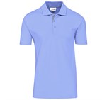 Mens New York Golf Shirt Light Blue