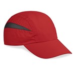 Olympic Cap - 7 Panel Red Black