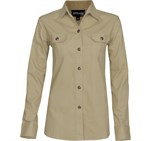 Ladies Long Sleeve Oryx Bush Shirt - Stone