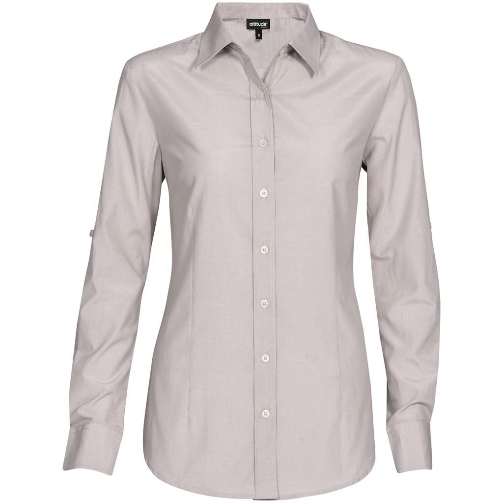 Ladies Long Sleeve Portsmouth Shirt - Grey