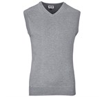 Mens Sleeveless Peru V-Neck Jersey Grey