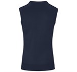 Mens Sleeveless Peru V-Neck Jersey Navy