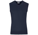 Mens Sleeveless Peru V-Neck Jersey Navy