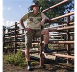 Mens Short Sleeve Serengeti 2-Tone Bush Shirt ALT-SGMS_ALT-SGMS-STMG_LIFESTYLE-02