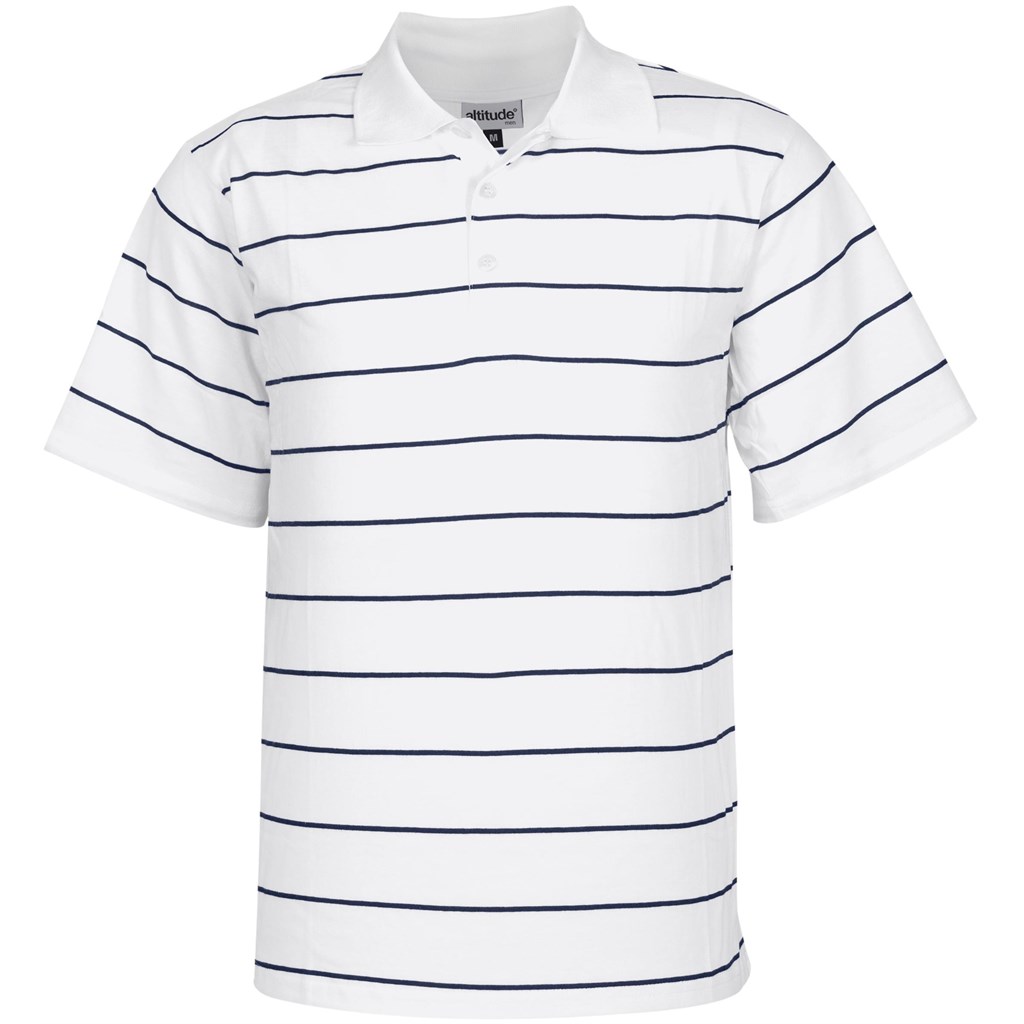 Mens Stinger Golf Shirt - White