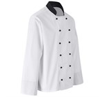 Unisex Long Sleeve Toulon Chef Jacket White