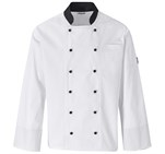 Unisex Long Sleeve Toulon Chef Jacket White