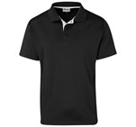 Kids Tournament Golf Shirt Black