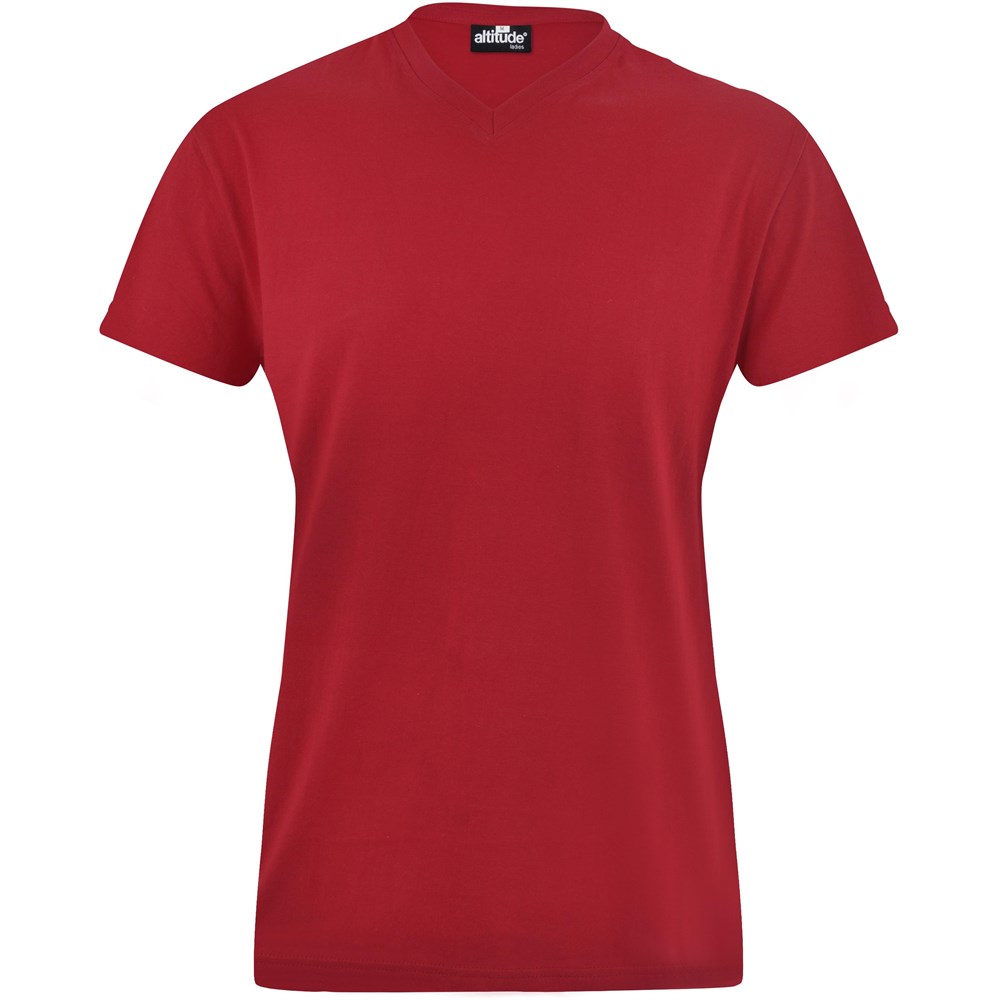 Ladies Vital 160 V-Neck T-Shirt - Red