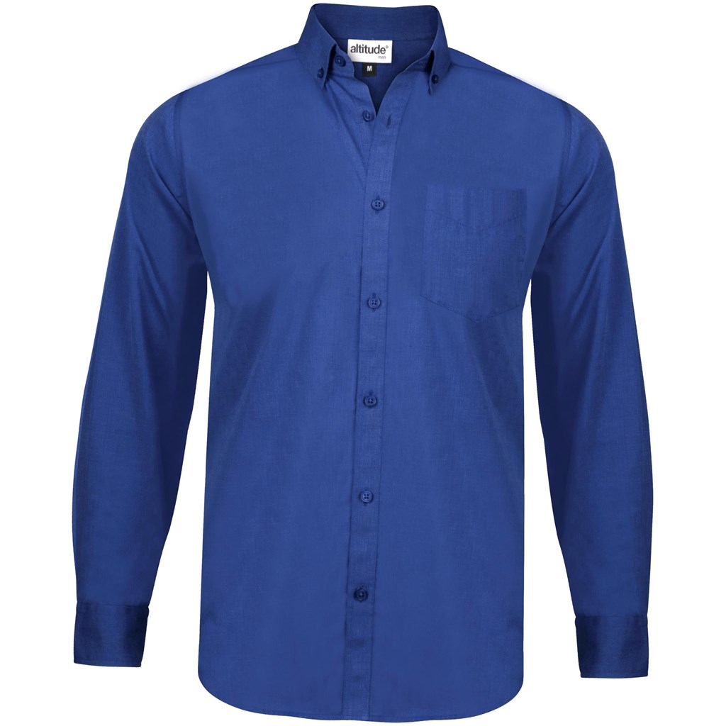 Mens Long Sleeve Viscount Shirt - Royal Blue