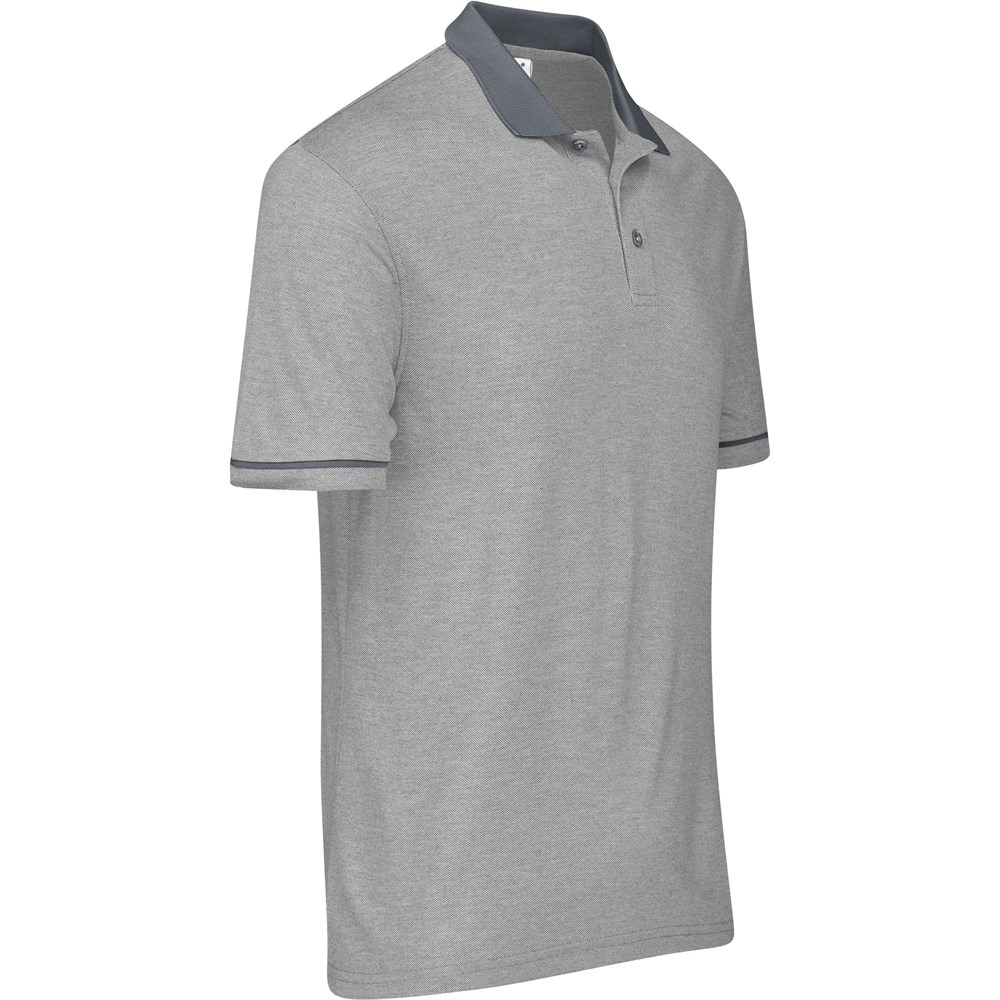 Mens Verge Golf Shirt - Grey