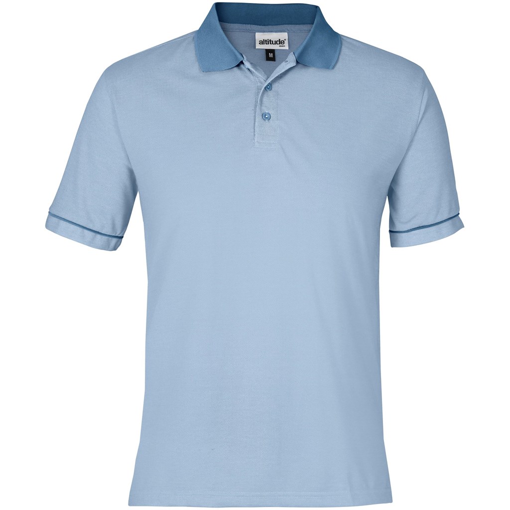Mens Verge Golf Shirt - Light Blue