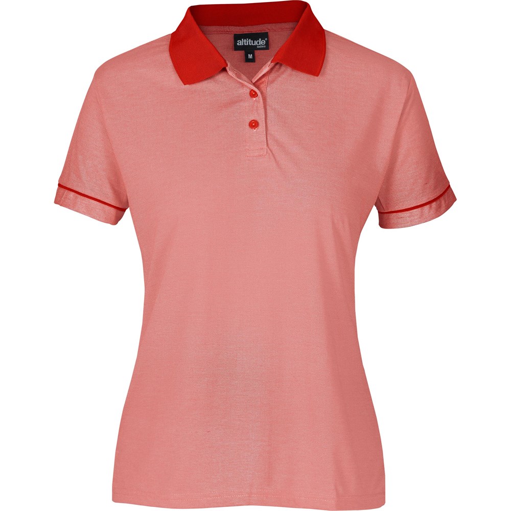 Ladies Verge Golf Shirt - Red