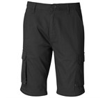 Mens Cargo Zip Off Pants Black