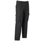 Mens Cargo Zip Off Pants Black