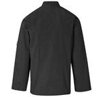 Unisex Long Sleeve Zest Chef Jacket Black
