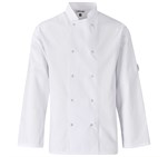 Unisex Long Sleeve Zest Chef Jacket White