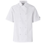 Unisex Short Sleeve Zest Chef Jacket White