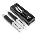 Alex Varga Volans Ball Pen & Rollerball Set - Black