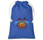 Allsorts Midi Cotton Drawstring Pouch - Blue