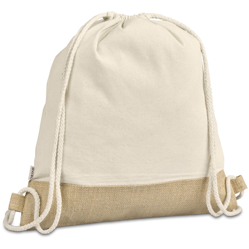 Okiyo Bijin Jute & Cotton Drawstring Bag