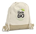 Okiyo Bijin Jute & Cotton Drawstring Bag BAG-4763_BAG-4763-02