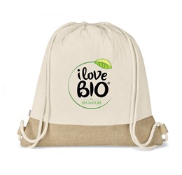 Okiyo Bijin Jute & Cotton Drawstring Bag