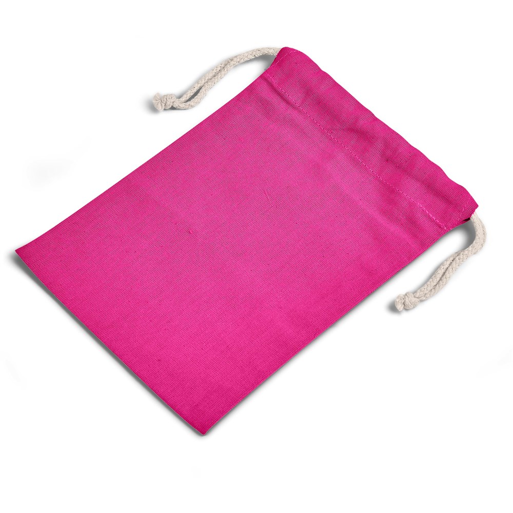 Allsorts Mini Cotton Drawstring Pouch - Pink