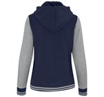 Ladies Princeton Hooded Sweater - Navy BAS-10251-N-GHBK