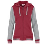 Ladies Princeton Hooded Sweater - Red