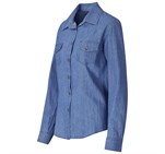 Ladies Long Sleeve Eastwood Shirt Blue