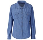 Ladies Long Sleeve Eastwood Shirt Blue