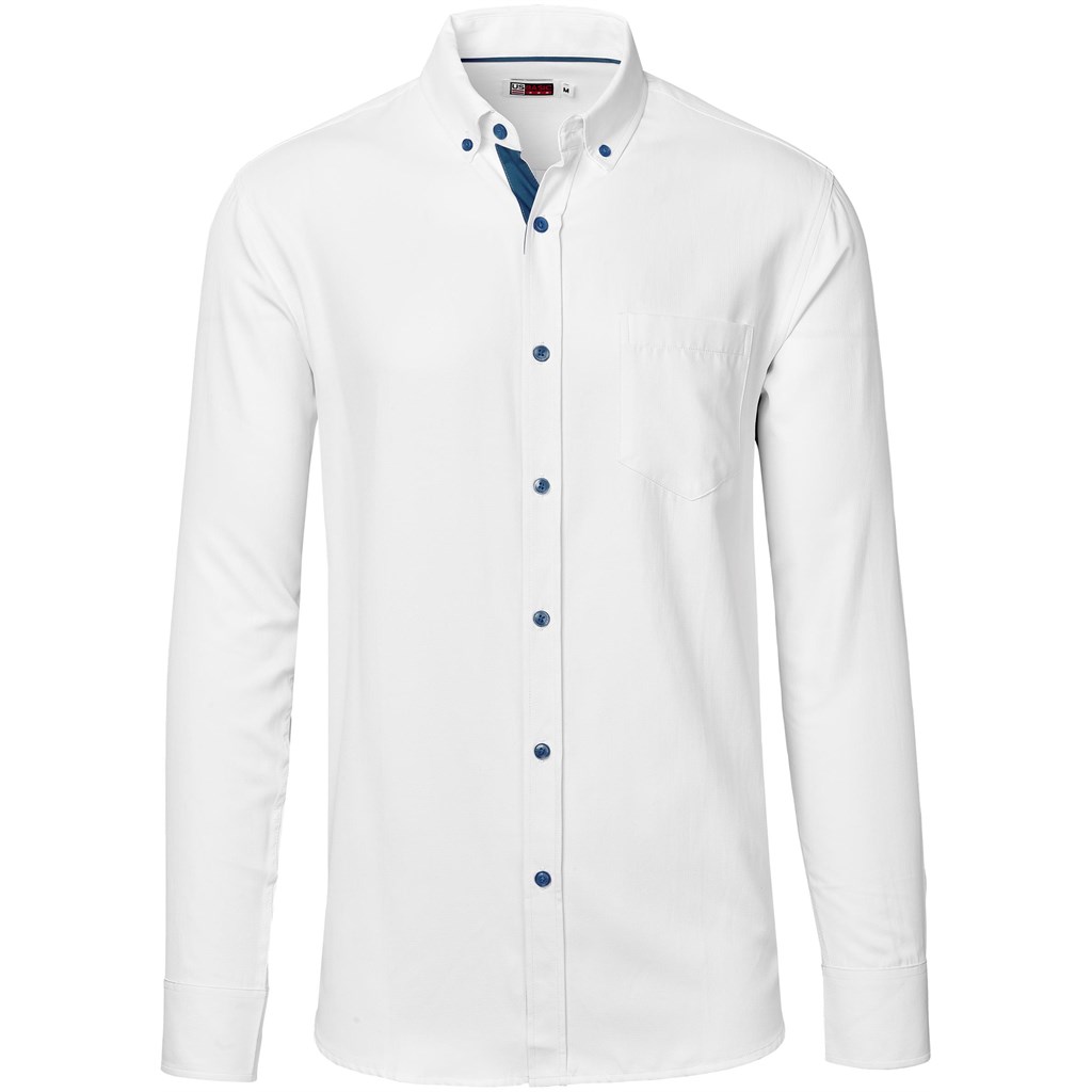 Mens Long Sleeve Casablanca Shirt – Navy