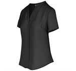 Ladies Short Sleeve Ava Blouse Black