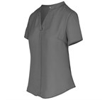 Ladies Short Sleeve Ava Blouse BAS-11209_BAS-11209-GY-GHSI