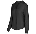 Ladies Long Sleeve Ava Blouse Black