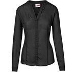 Ladies Long Sleeve Ava Blouse Black