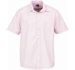 Mens Short Sleeve Washington Shirt - Pink